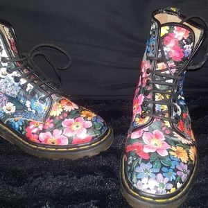 vintage floral doc martens