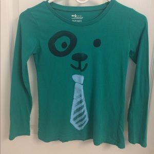 M 8 Girls Old Navy Long Sleeve Shirt Green 🐶