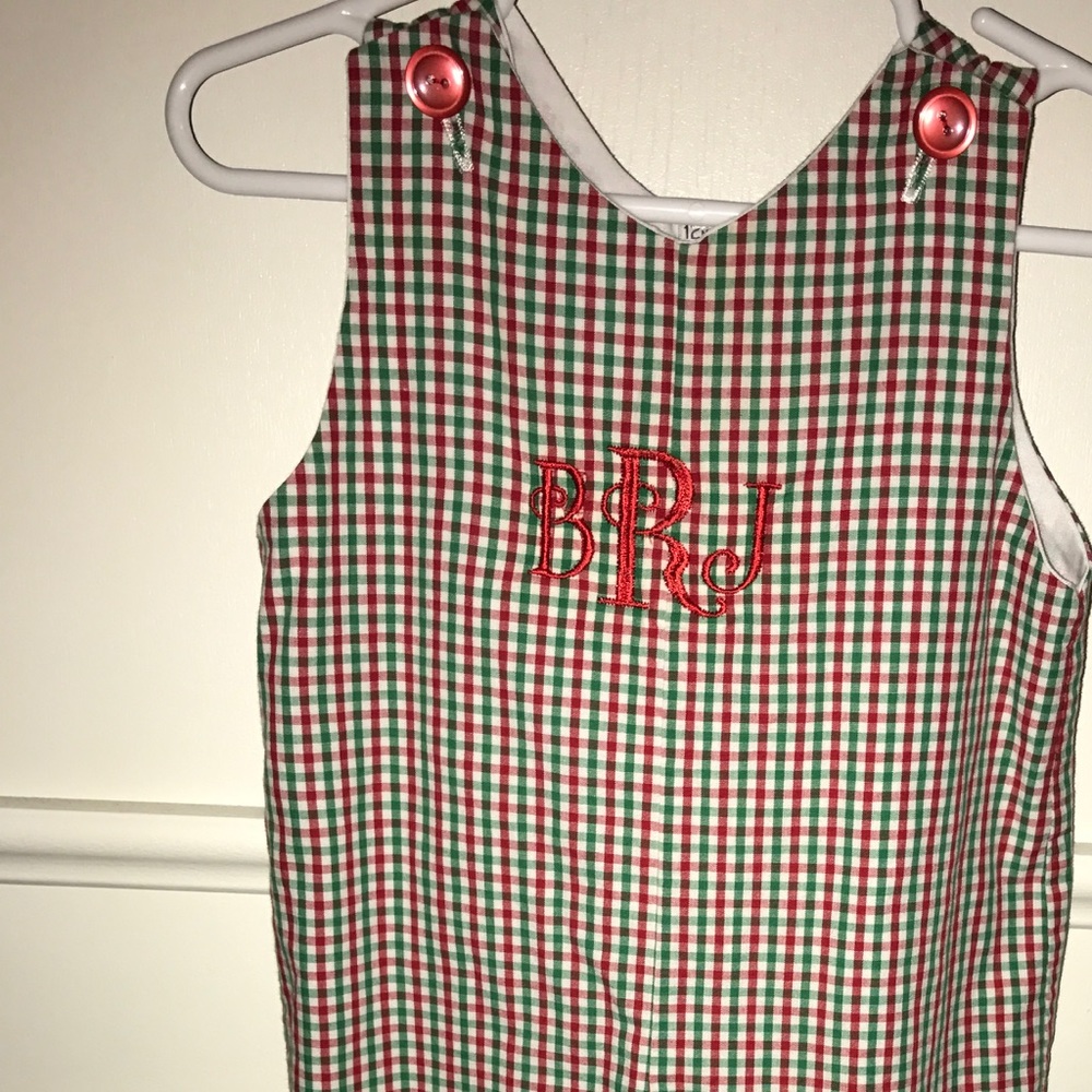 Boys red and green longall