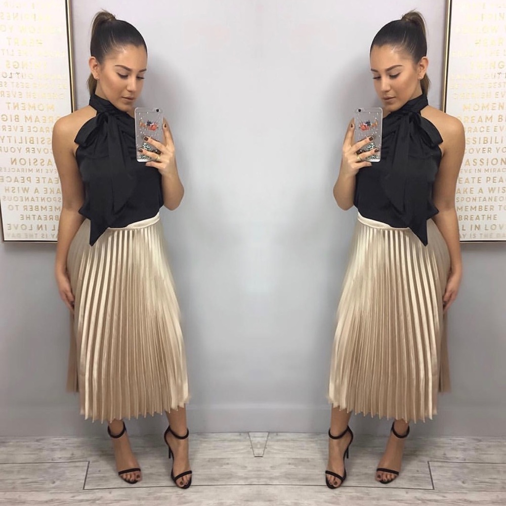 Black halter top *skirt not for sale*