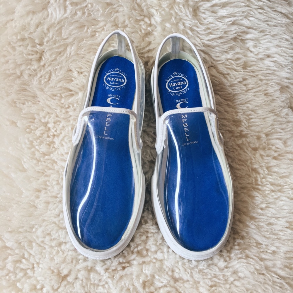 Jeffrey Campbell clear platform sneakers
