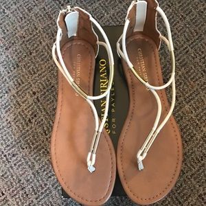 Christian Siriano Nude Sandals