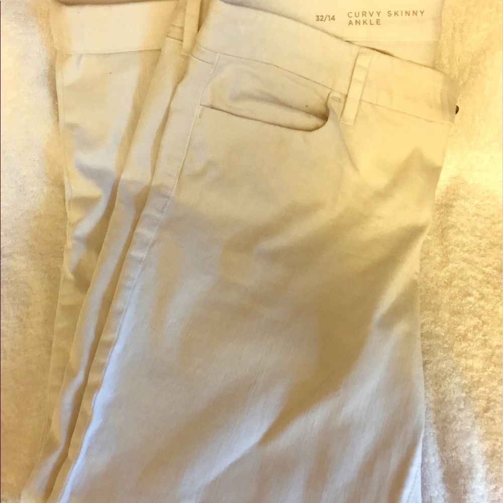 Loft curvy skinny ankle jeans