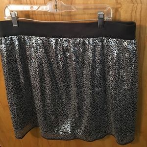 Sequin mini skirt