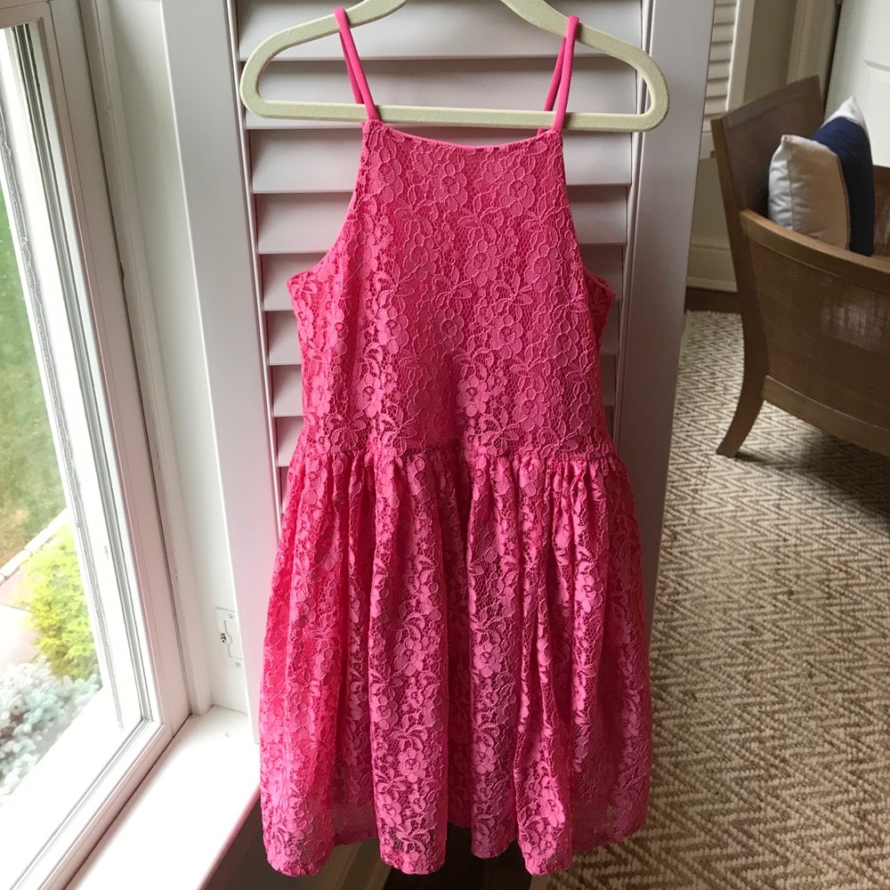 ✨SALE✨Ella Moss Girls Pink Lace Dress