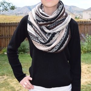 Echo Knit Infinity Scarf