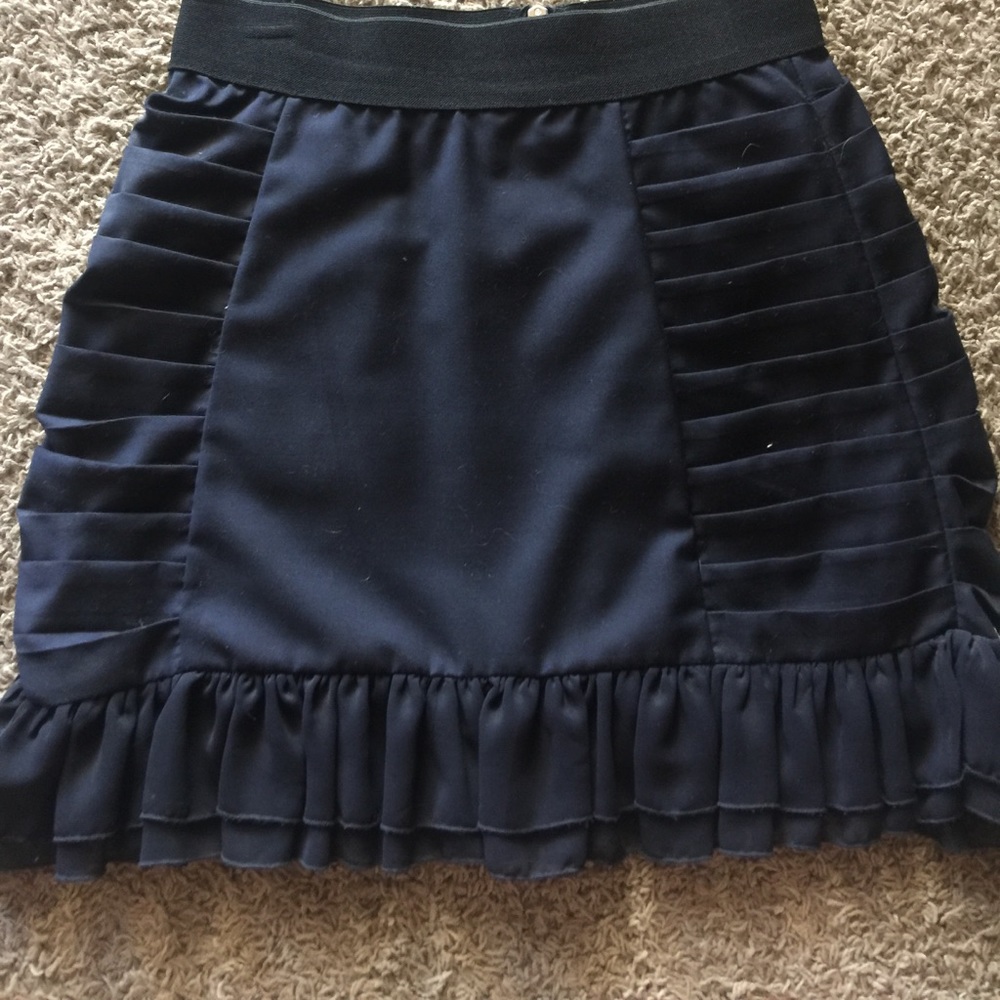 Navy Blue pleated skirt
