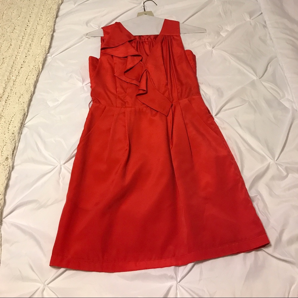 Red ruffle dress ❤️