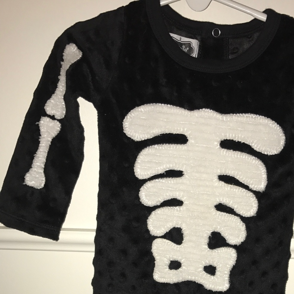 Minky skeleton one piece