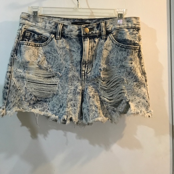 Ripped Jean Shorts - Picture 1 of 3