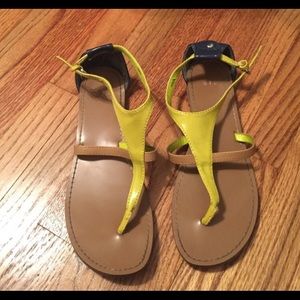 GAP Shoes - GAP neon and tan sandals GAP Shoes - GAP neon and tan sandals