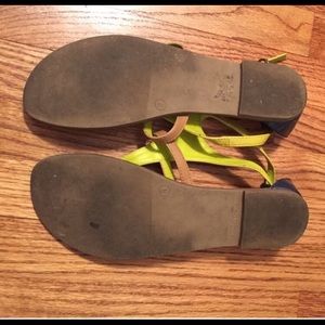 GAP Shoes - GAP neon and tan sandals GAP Shoes - GAP neon and tan sandals