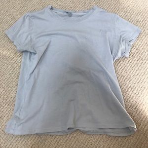 Light Blue Distressed T-shirt (Brandy Melville)