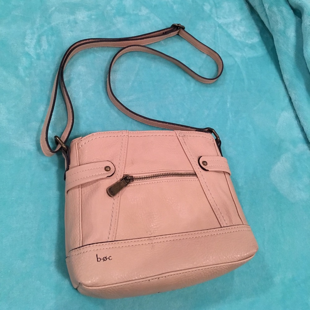B•O•C Beige Leather Purse EUC