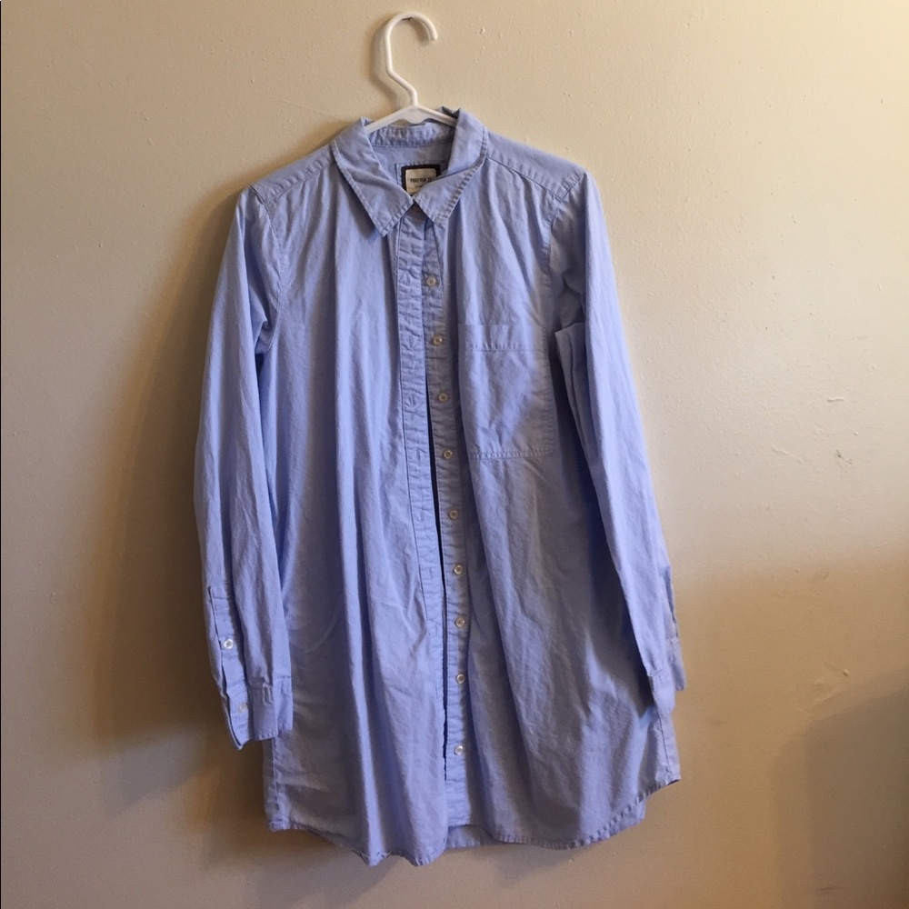 Forever 21 Baby Blue long sleeve dress