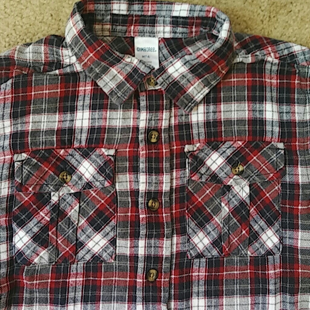Gymboree Flannel Shirt Size M 7/8