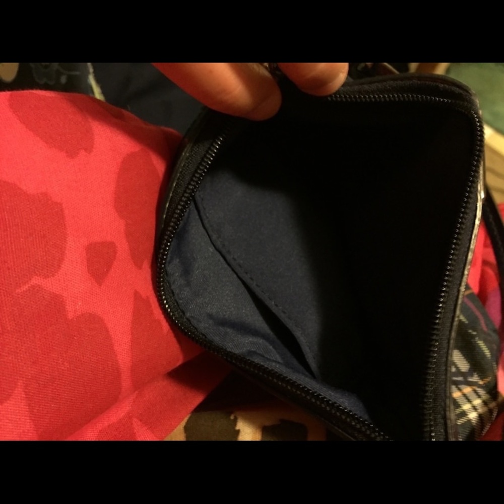 Coach plaid medium wristlet