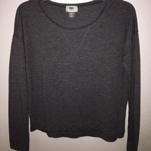 Dark gray long sleeved shirt