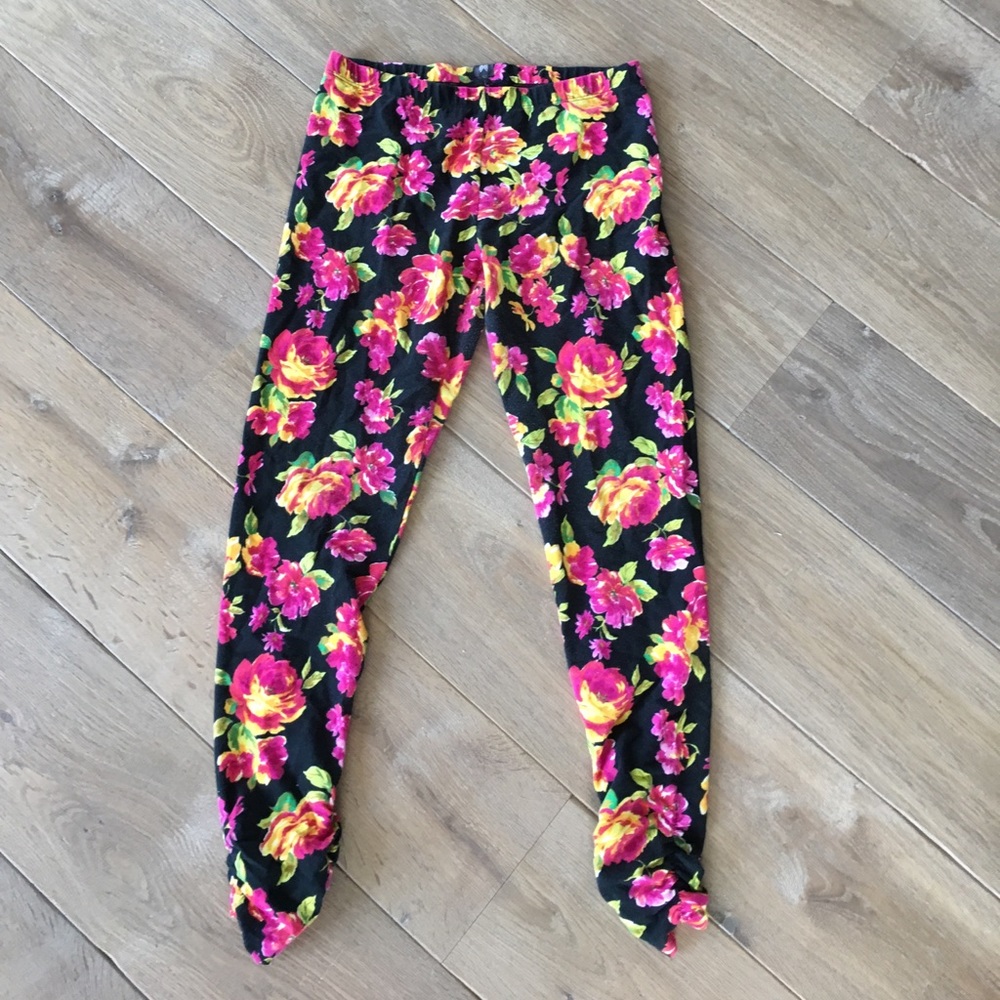 VICTORIAS SECRET FLORAL LEGGINGS