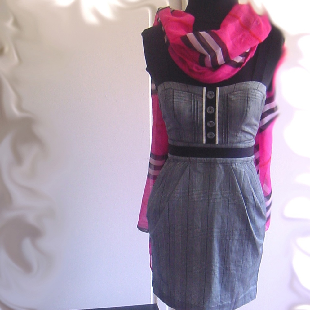 BEBE/Gray and black with white accents
