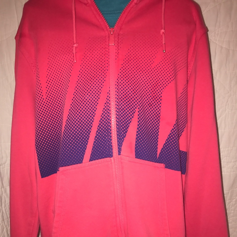 Nike designed zip up hoodie
