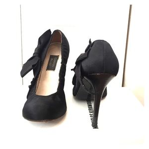 Lanvin silk stiletto heels- size 40- black