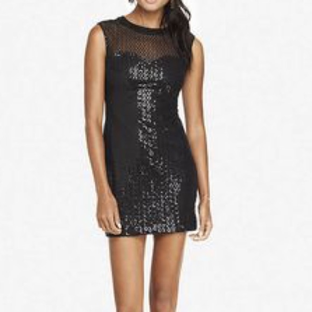 Black sequin dress