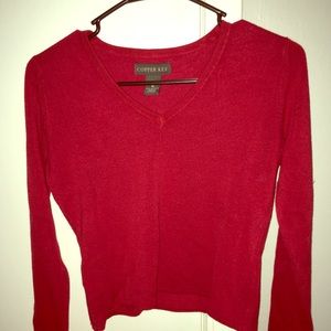 Copper Key Cropped Sweater