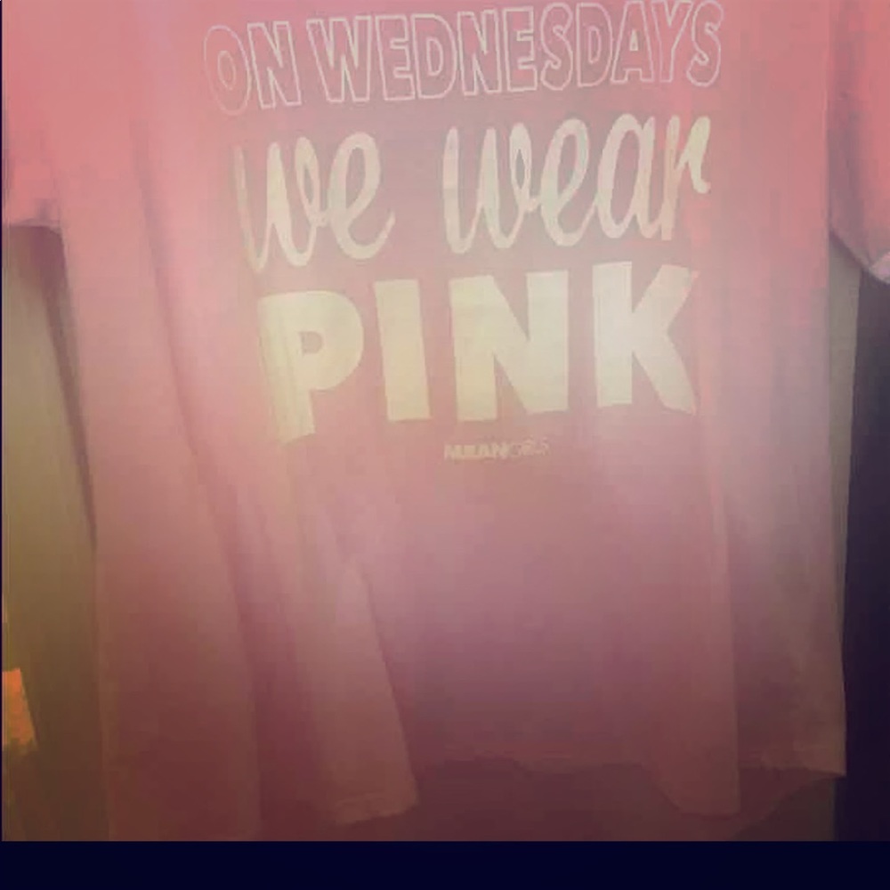 Mean Girls"On Wednesday We Wear Pink" movie shirt