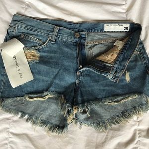 Rag & Bone "Winnie" cut off shorts