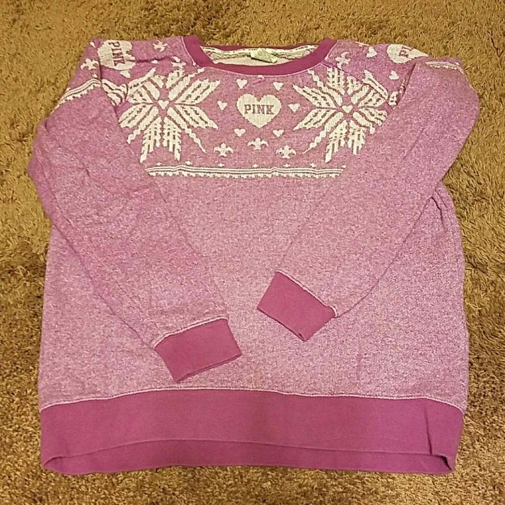 Victoria's Secret PINK Fleece Crew Neck Top
