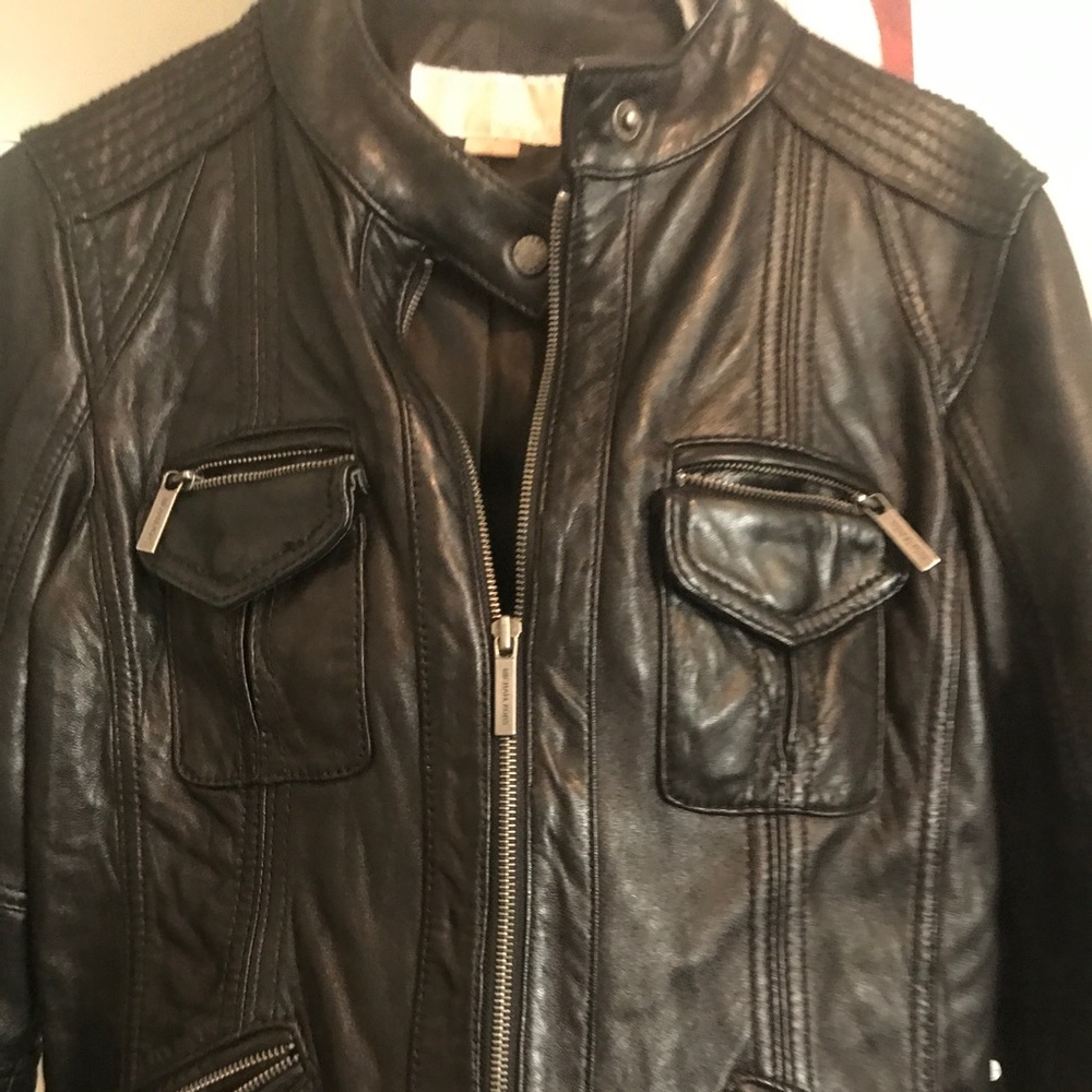 Michael kors leather jacket.