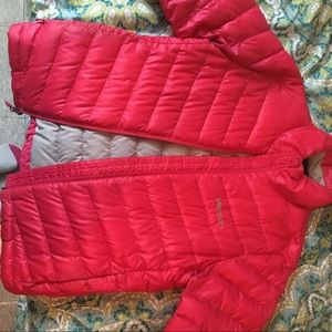 Pink marmot coat!