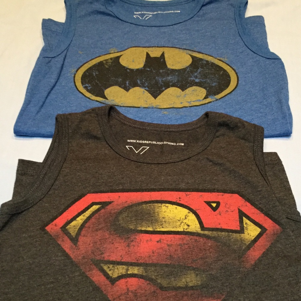 Boy's Batman & Superman size 6 T's
