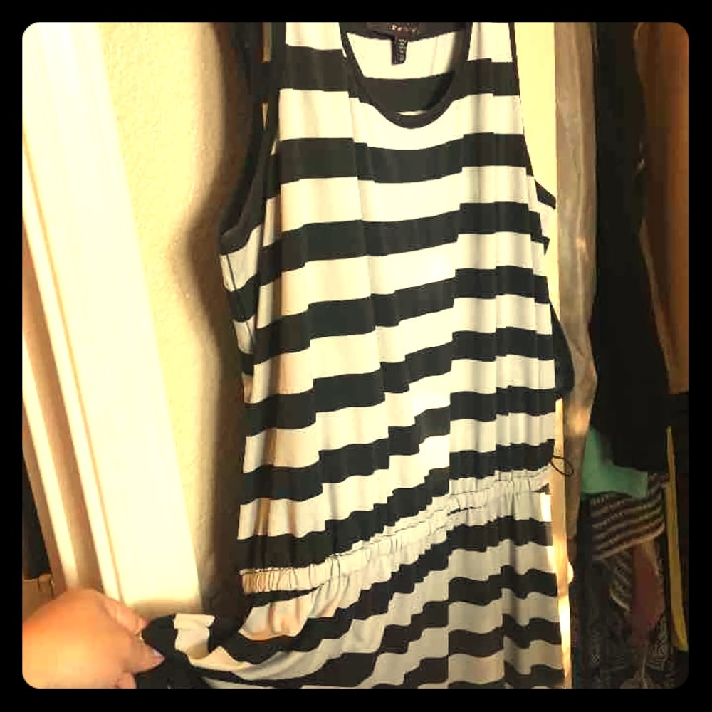 Black and gray Maxi dress XL