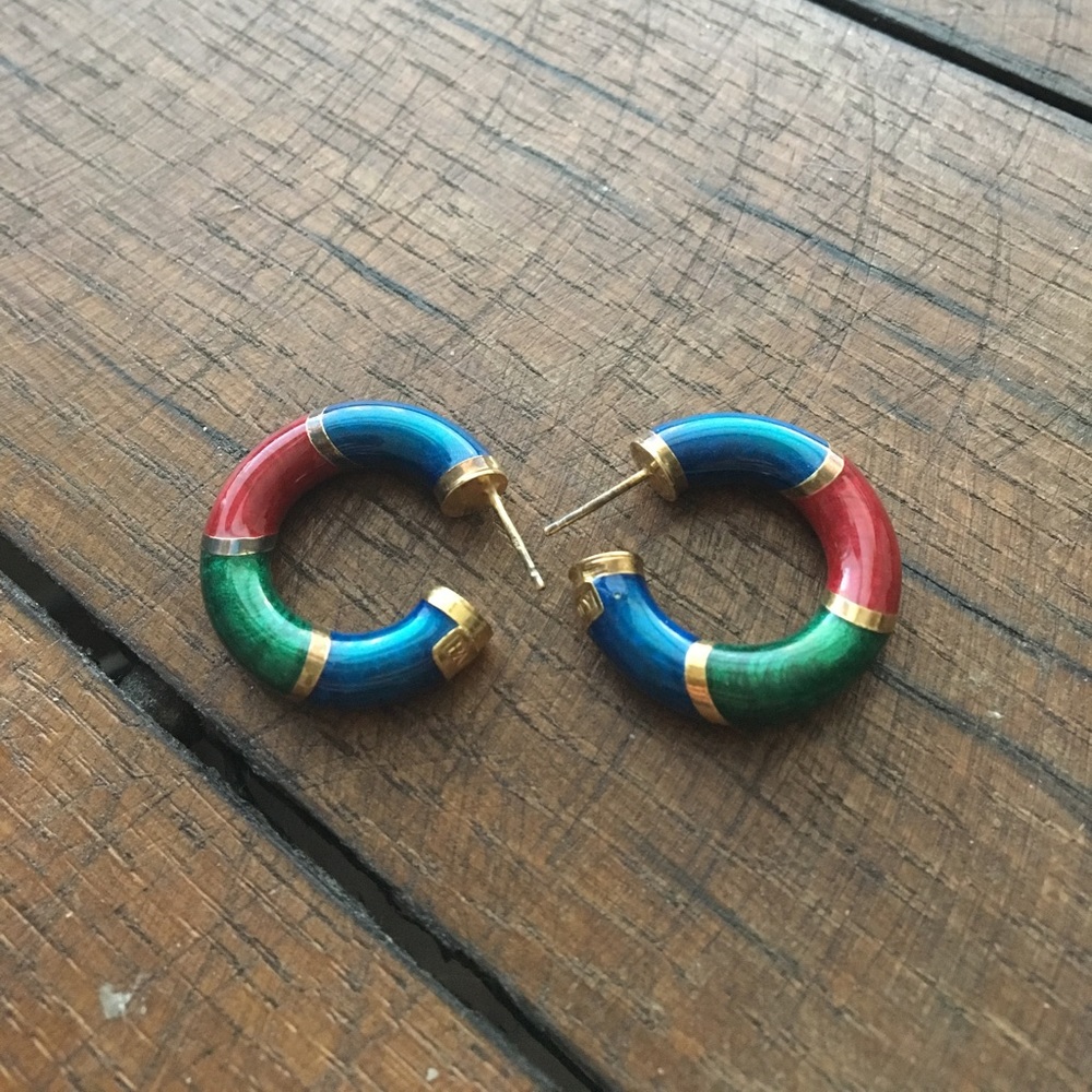 Vintage hoop earrings