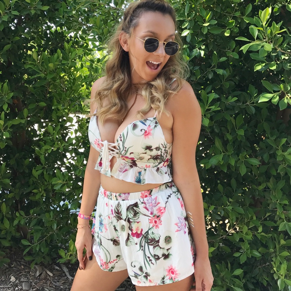 Floral Two Piece Set