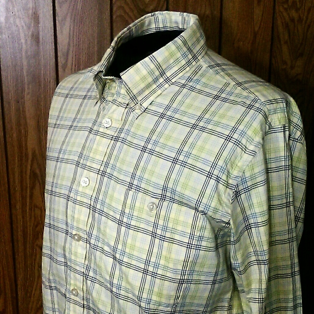 Orvis Trim Fit Long Sleeve Yellow Men's Sz Large