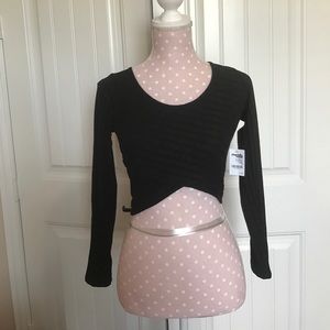 CHARLOTTE RUSSE Black Crop Top