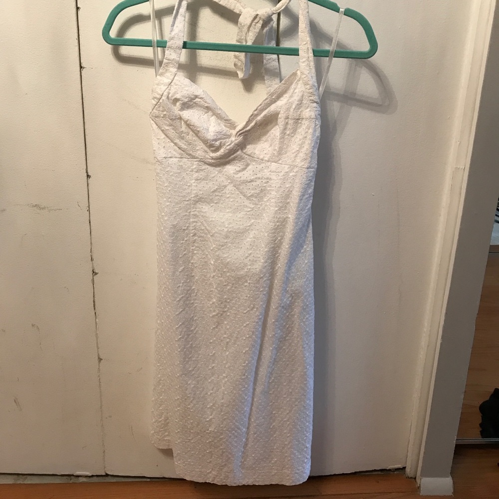 White eyelet dress