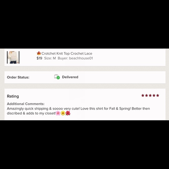 πSALEπCrotchet Knit Top Crochet Lace - Picture 4 of 4