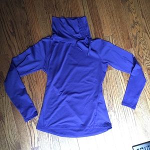 Dark purple pullover, quick dry performance