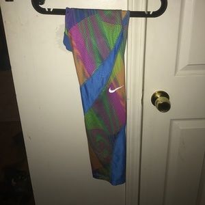 Colorful Nike Pro Capris
