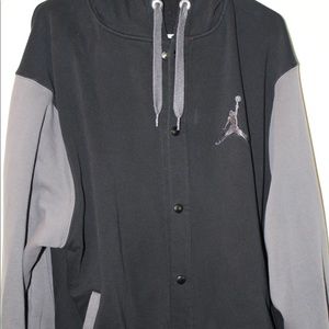 Black and gray Jordan jacket