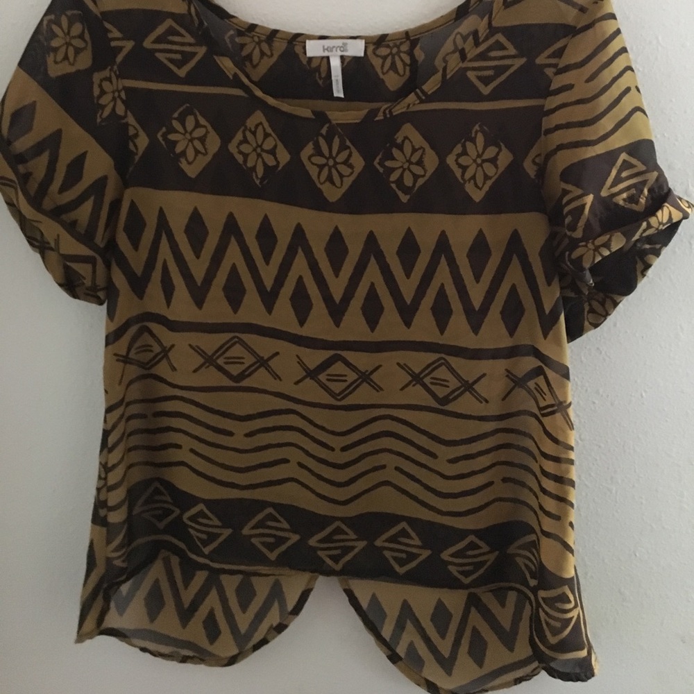 Tribal print blouse