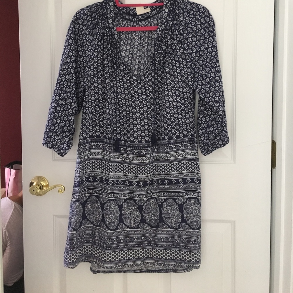 ROXY Blue Boho Flowy Dress