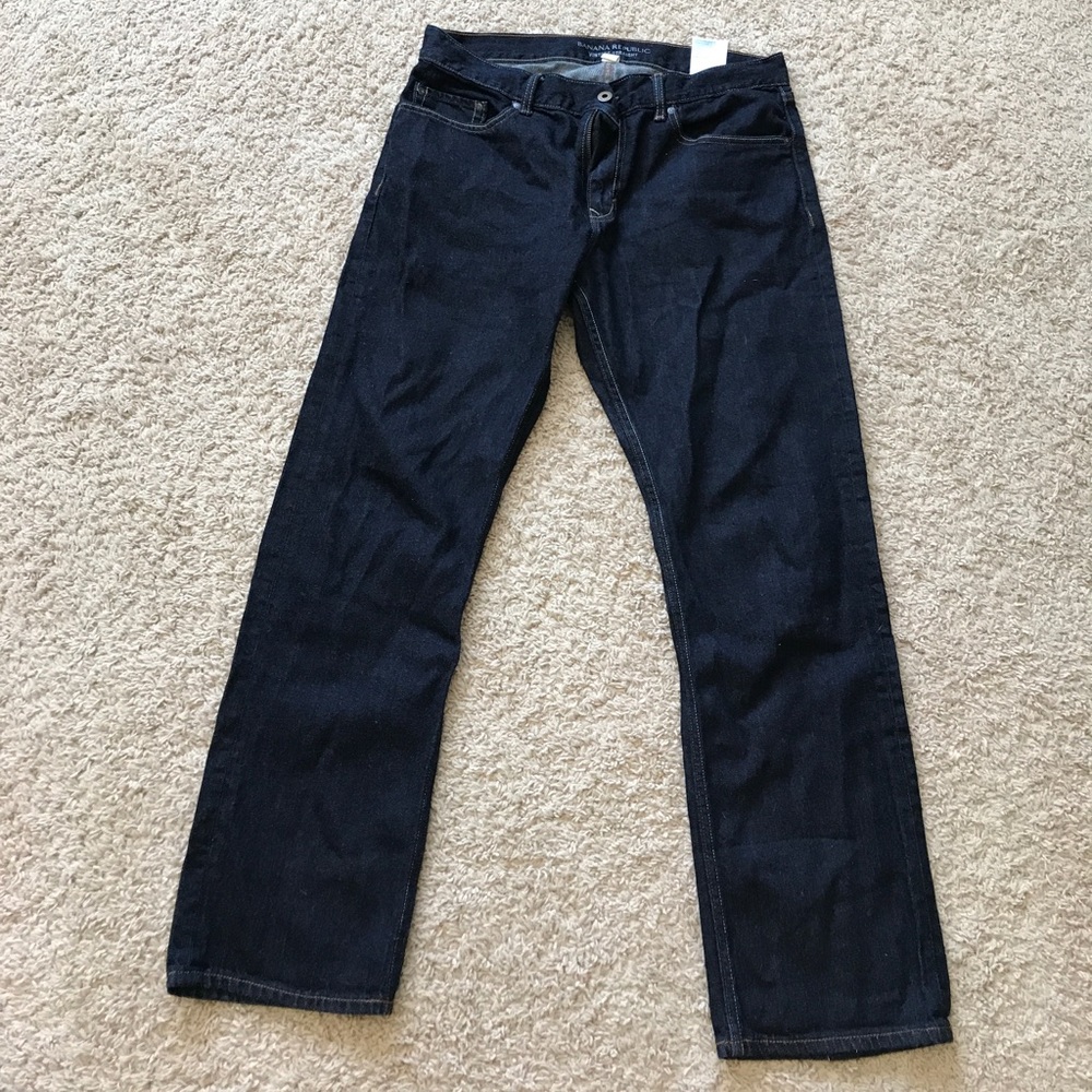 BR Men's Vintage Straight Denim dark wash