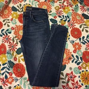 A gold E Sophie high rise skinny jeans