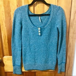 Free People Wool Striped Sweater
