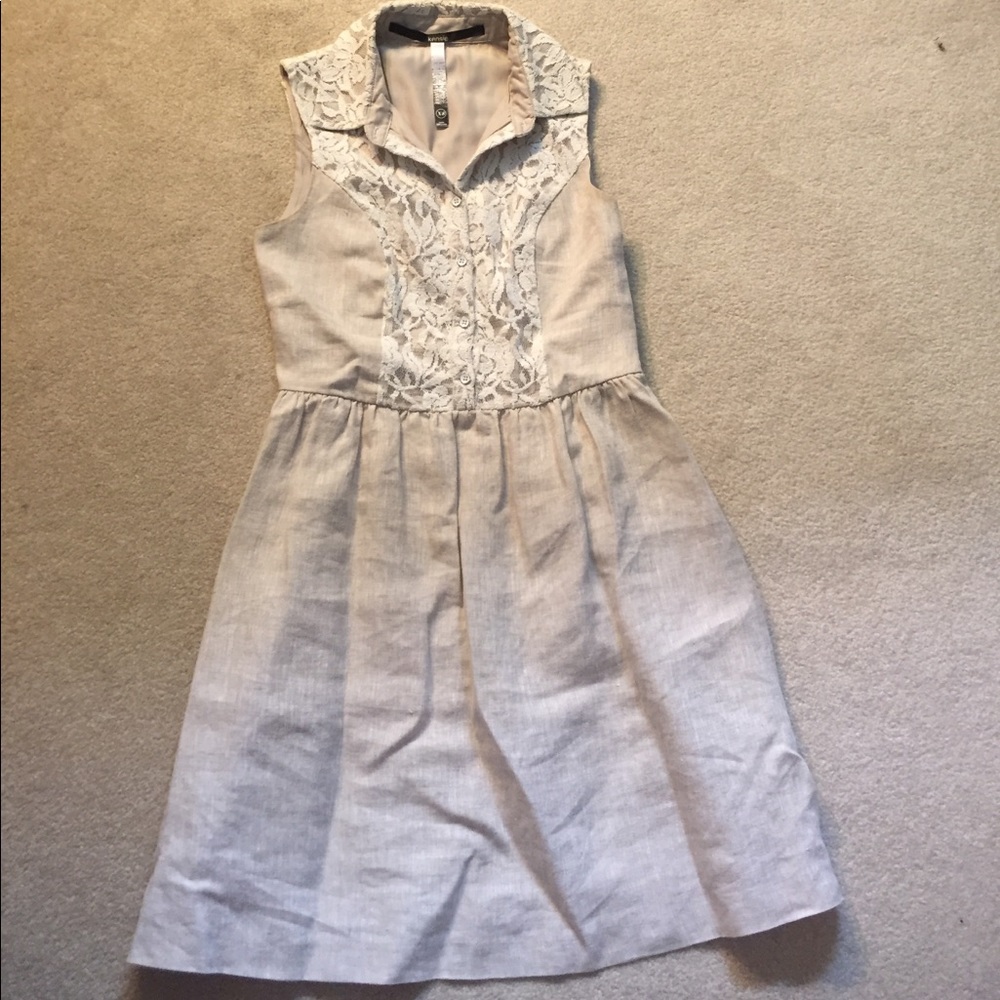 Linen dress Kensie XS fit and flare